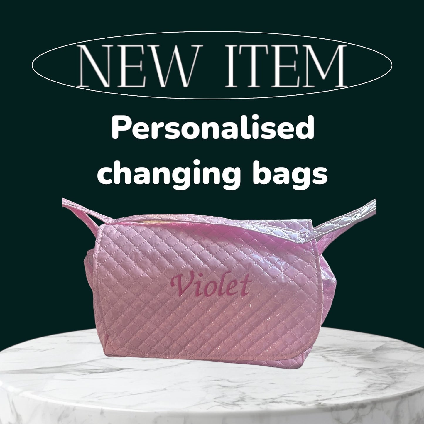 Personalised changing bags