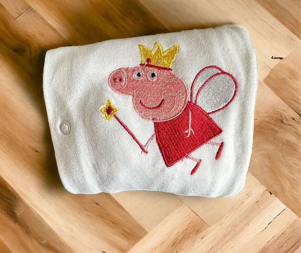 Peppa pig embroidered Babygrow