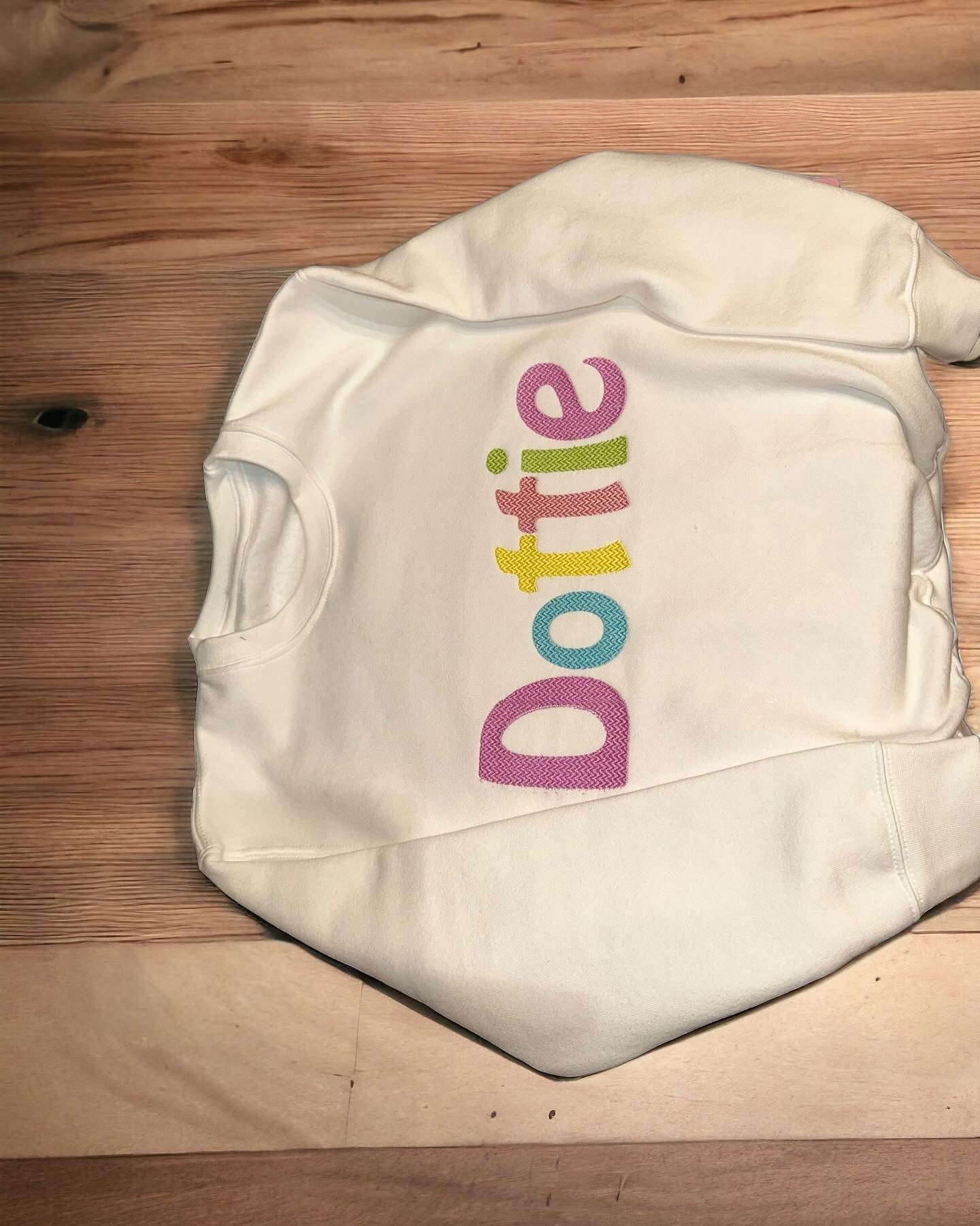 Rainbow personalised jumpers