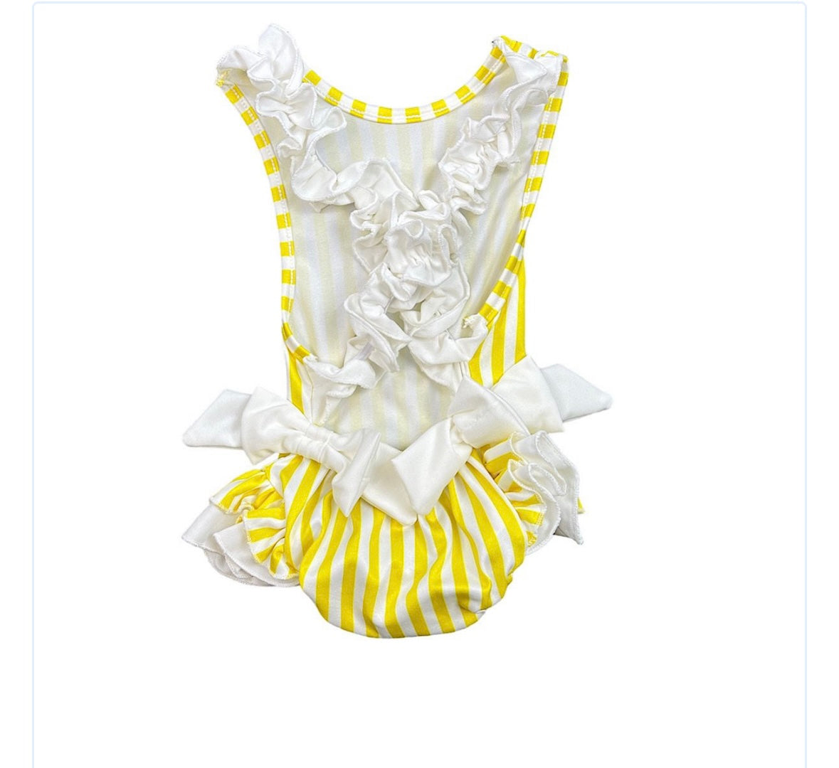 Ruffle back bow swimming costumes