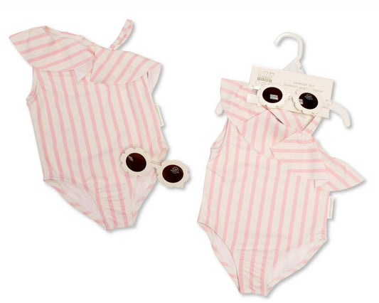 Baby swimming costume and sunglasses sets