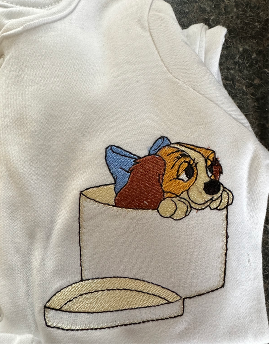 Disney lady dog baby grow