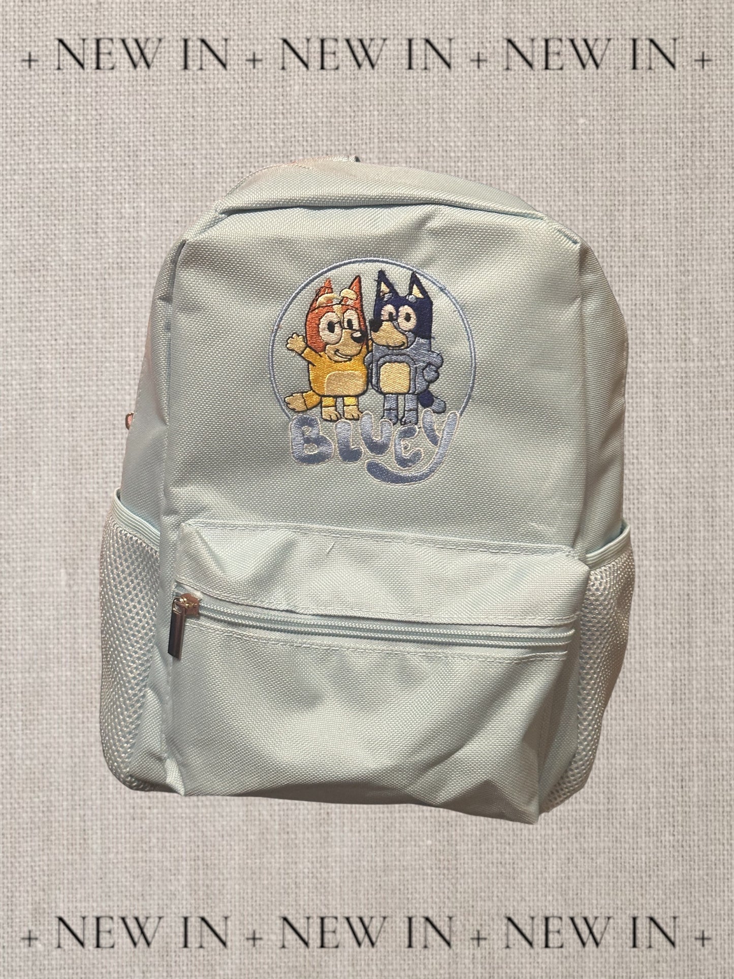 Embroidered Bluey dog backpacks