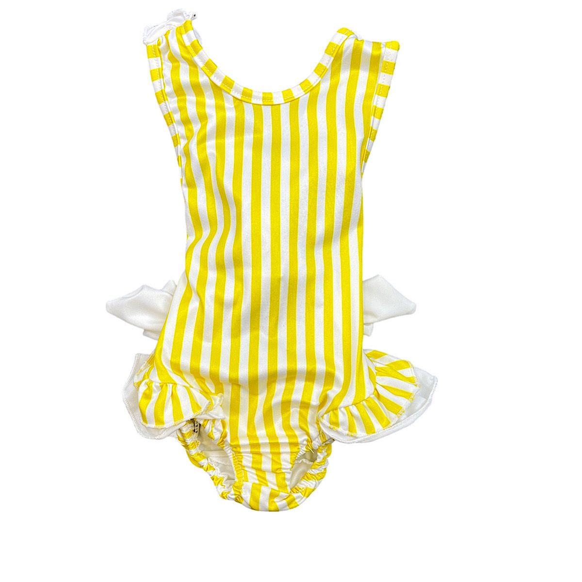 Ruffle back bow swimming costumes