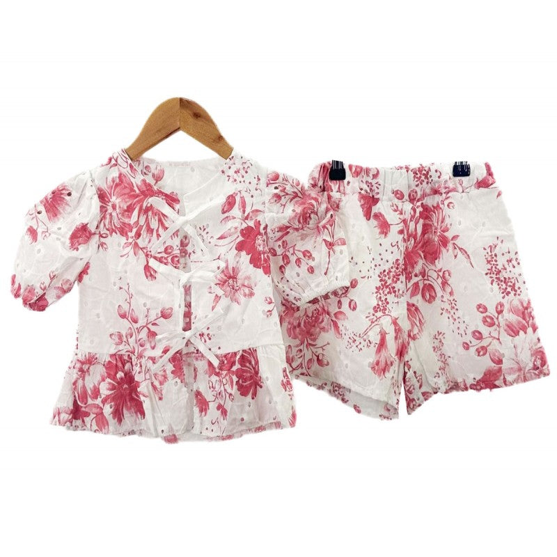 Flower print short sets