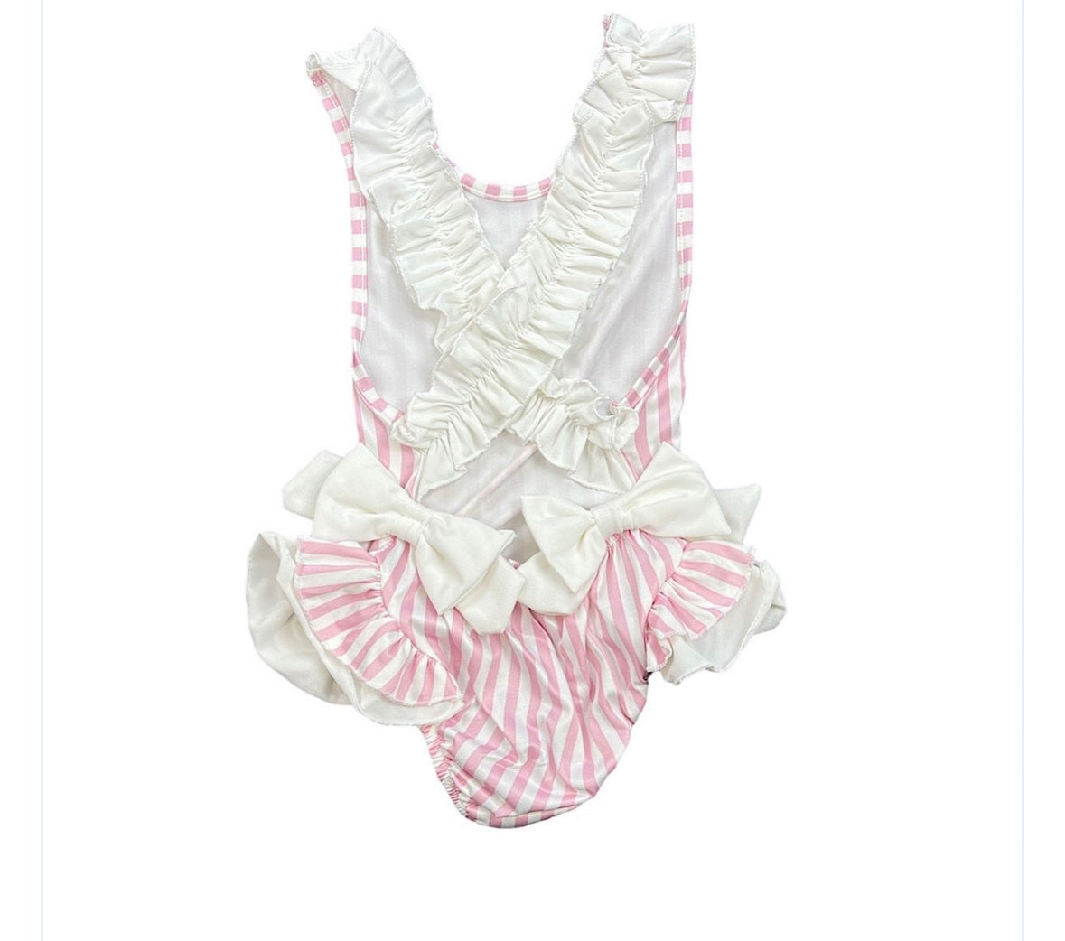 Ruffle back bow swimming costumes