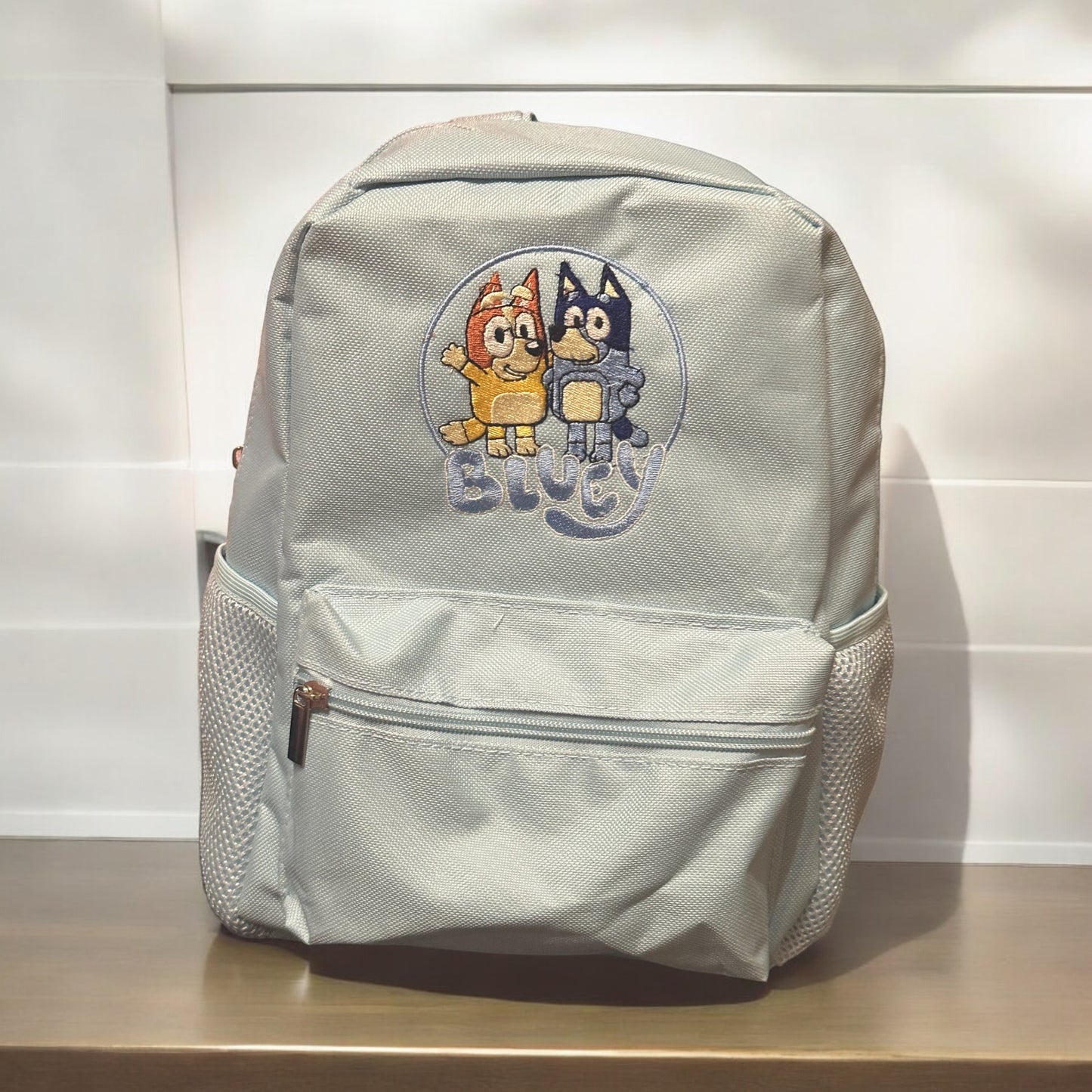 Embroidered Bluey dog backpacks