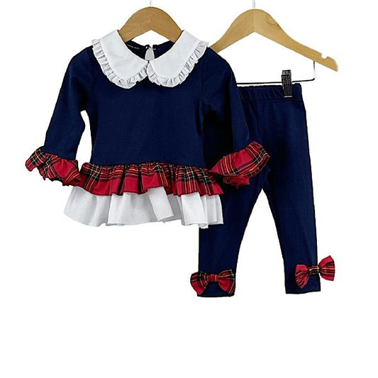 Tartan frill legging set