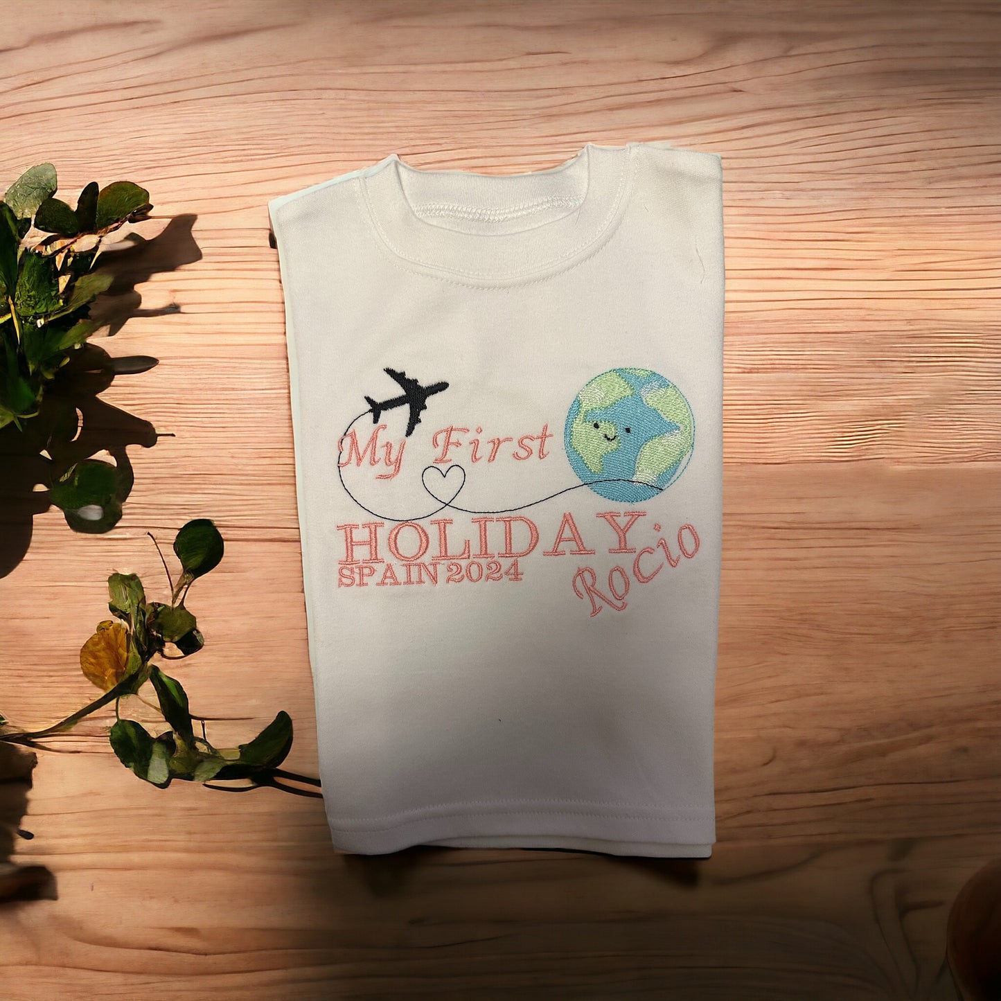 My first holiday t- shirts with world