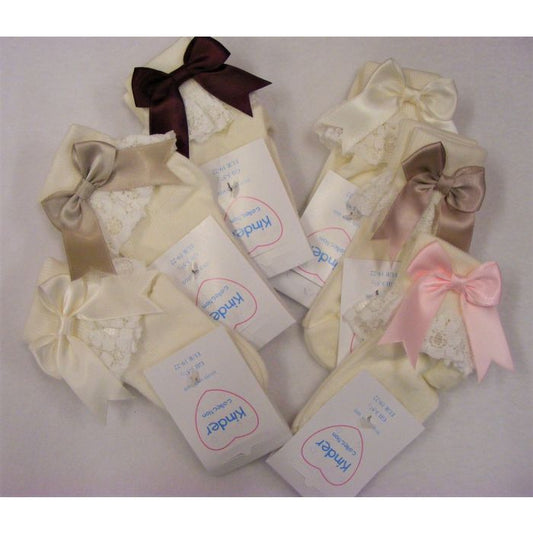 Kinder Lace and bow socks