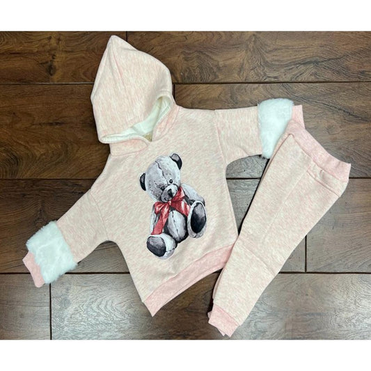 girls teddy tracksuit